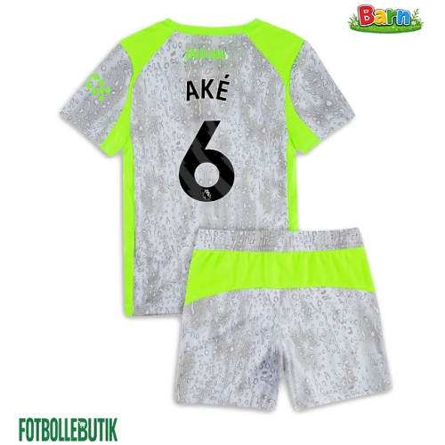 Manchester City Nathan Ake #6 Tredjeställ Barn 2025-26 Kortärmad (+ Korta byxor)